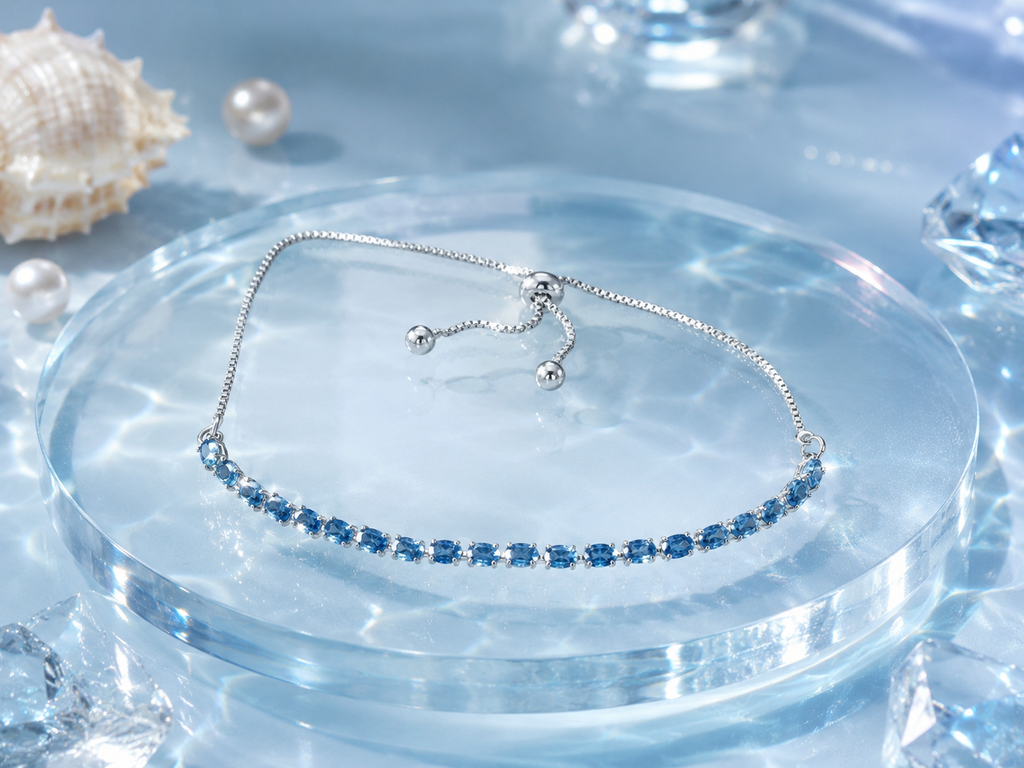 Shattered Stars · Sapphire Star Trail Bracelet