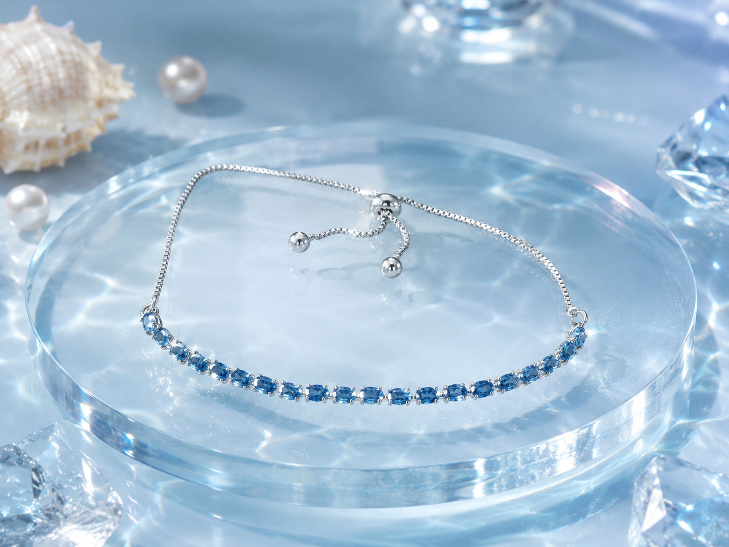 Shattered Stars · Sapphire Star Trail Bracelet